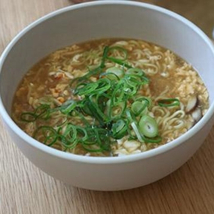 インスタント袋麺アレンジ　酸辣湯麺